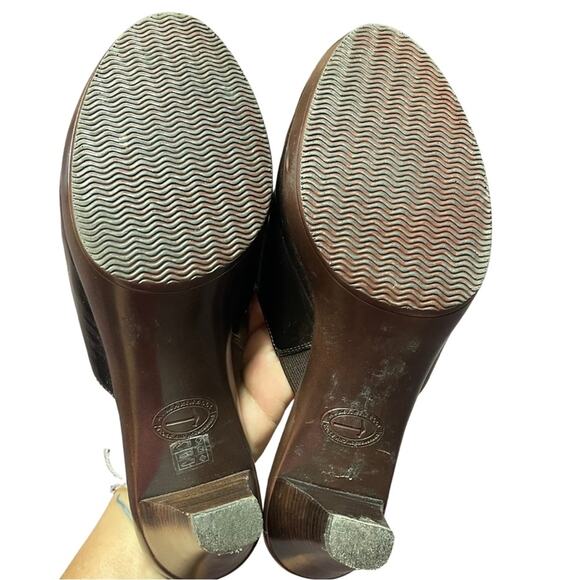 A Marinelli slides mules heels leather loafers slide on professional size 9.5 - Picture 6 of 9